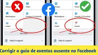 Como corrigir a guia de eventos ausente no Facebook 2024 | Problema de guia de eventos ausent..