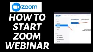 How To Start Webinar on Zoom | Zoom Tutorials