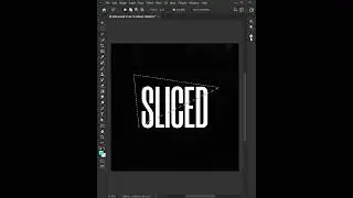 Sliced Text Effect in Photoshop #graphicdesign #photoshop