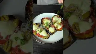 Быстрая пицца на баклажане