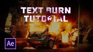 Pixelated Text Burn Effect | After Effects Tutorial