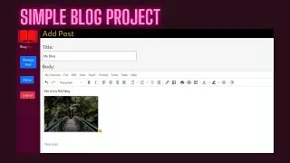 Simple Blog Project for beginners | CMS | Html Css Bootstrap PHP Mysql TinyMCE