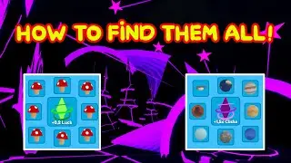 HOW TO FIND ALL MUSHROOMS AND PLANETS TO CRAFT THE NEW AMULETS IN REBIRTH CHAMPIONS X!!! (Roblox)