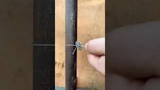 Гениальное!!! крепление троса шайбами  