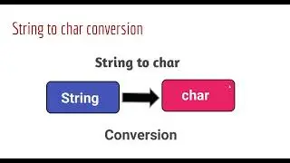 String to character in java | How to convert a string to character in Java