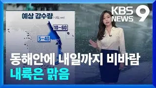 [날씨] 동해안에 내일까지 비바람…내륙은 맑음 / KBS  2024.08.29.