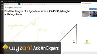 Trigonometry 45-45-90 triangle