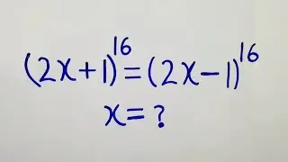 A nice math olympiad exponential problem | Olympiad mathematics  (x)=?