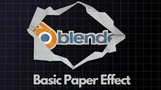 Create Basic Paper Effect Using Blender| Blender Tutorial | #blender #blendertutorial