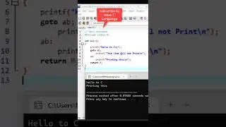 Class 24 | Goto Statement in C Language | 