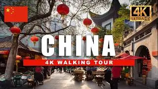 🇨🇳 Shanghai China Walking Tour - French Concession to Nanjing Road and the Bund | 4K HDR 60fps