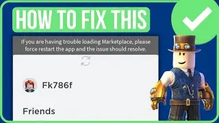 IF YOU ARE HAVING TROUBLE LOADING MARKETPLACE FORCE RESTART | How to Force Restart Roblox