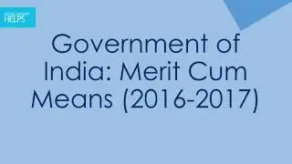 How To Apply For Merit Cum Means Scholarship 2016 17 Step By Step Tutorial   ScholarshipHelps com