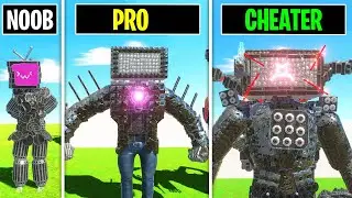 MECHA TV MAN BOSS vs CAMERAMAN BOSS in Animal Revolt Battle Simulator