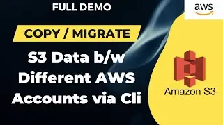 How to Copy S3 Bucket Data between AWS Accounts | Step-by-Step | AWS Tutorials #aws #s3 #codesagar