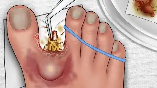 [ASMR Animation] Remove the cockroach from the toe gap