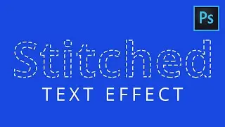 Photoshop Tutorial | Stitch Text Effect in Photoshop | Text Effect Photoshop