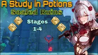 Completing All Stages of Sealed Ruins | A Study In Potions | - Genshin Impact