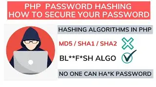 How to Secure Password in PHP | PHP Hashing & De-Hashing Algorithm in Hindi #58