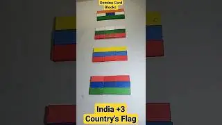 India 🇮🇳 + 3 country's flag  / Capitals 💖 