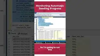 SQL Server Always On Series -Configuring Always On Availability Group with Automatic Seeding #shorts