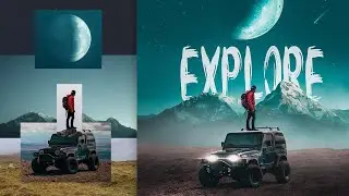 La Creación de La Manipulación Fotográfica: explorar | Tutorial de composición de Photoshop