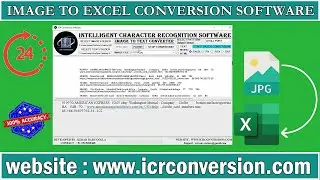 ICR  (Image to Excel Conversion Software)  Image to Excel Converter Software