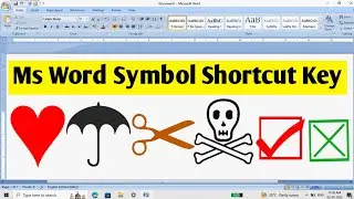Ms word symbol shortcuts 2023