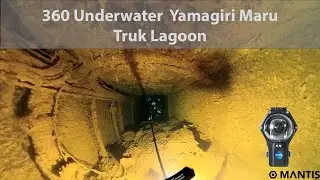360 Underwater Following Perry deep into the Yamagiri Maru ship wreck, Truk Lagoon
