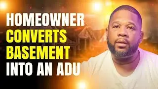 Homeowner converts basement into an ADU