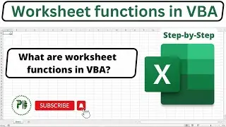 Excel VBA Course: Use Worksheet Functions in VBA | Excel VBA Free Course