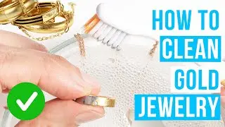 How to CLEAN GOLD JEWELRY at home