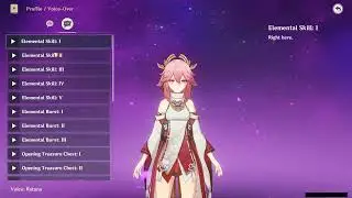 YAE MIKO BATTLE VOICE LINES (ENGLISH)