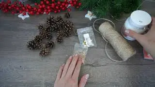 Гирлянда из шишек своими руками на НОВЫЙ ГОД / Татьяна Абраменкова/christmas DIY