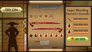 Shadow Fight 2 The Most Powerful Super Bleeding Hermit's Swords