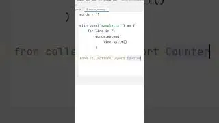 Python program to count most frequent words in a file 