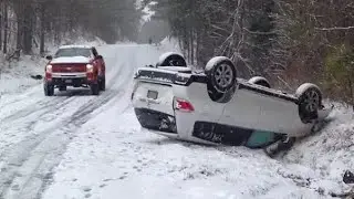 Best of  2022 : snow car crash compilation winter #baddrivers #carcompilation