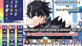 Wriothesley C0-C6 Weapons & Artifacts Tier List - Top 5 Strongest Team Advanced Build Guide