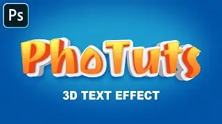Editable 3D Text Effect in Photoshop Tutorial (Easy & Step By Step)