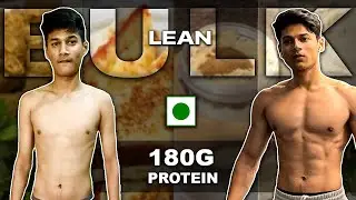 Full day of Eating on Lean Bulk | Vegetarian Diet | 180g Protein