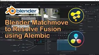 Importing Blender Matchmove data into Resolve Fusion, Fusion Studio and Maya using Alembic