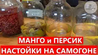 МАНГО и ПЕРСИК - ДВЕ ВКУСНЫЕ НАСТОЙКИ НА САМОГОНЕ! Секреты настаивания фруктов на самогоне, мой опыт