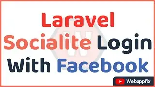 Login With Facebook With Socialite | How To Use Facebook Login In Laravel | Facebook Social Login