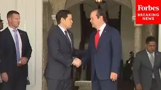 Secretary of State Marco Rubio Departs From Presidential Palace In Panama City