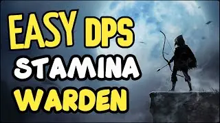 Stamina Warden EASY PVE DPS Build - ARROW STORM - 60K DPS with ZERO TRIALS Gear! ESO Greymoor