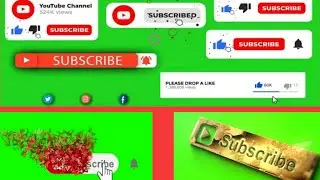 Green Screen Subscribe Button free ✓ No Copyright