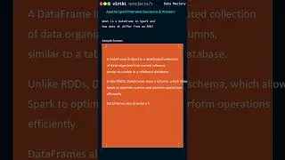 Understanding DataFrames in Apache Spark | Interview Question Answered