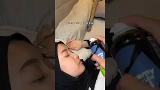 PRANK AYANG LAGI TIDUR DIKASIH BUSA DITANGANNYA😭AUTO CEMONG