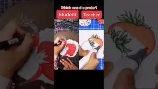 Teacher vs Student drawing challenge 