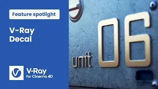 V-Ray 6 for Cinema 4D — Setting up a Decal using displacement